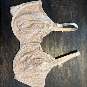 Wacoal Dusty Blush Lace-Detail Full Coverage Bra